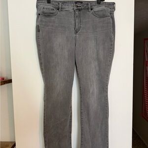 NYDJ Gray Straight Leg Women's Jeans